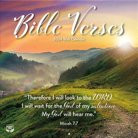Bible Verses Photo 2024 Wall Calendar - Calendars.com