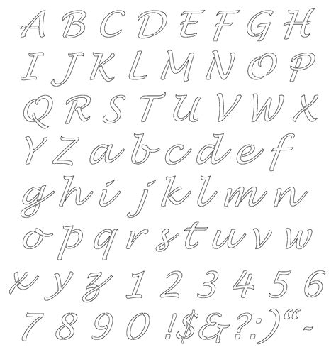 Free Online Alphabet Templates Stencils Free Printable Alphabetaug