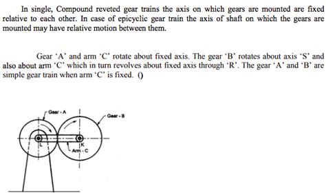 Explain With Neat Sketch Working Principle Of Epicyclic Gear Train