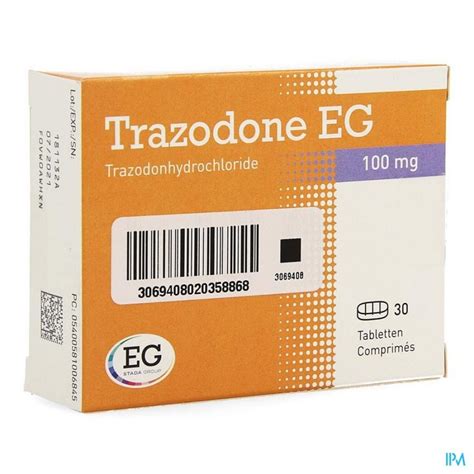 trazodone eg tabl 30 x 100 mg apotheek vanderhaegen