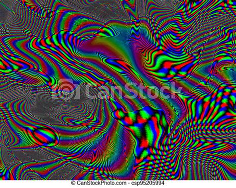 Trippy Psychedelic Rainbow Background Glitch Lsd Colorful Wallpaper 60s Abstract Hypnotic