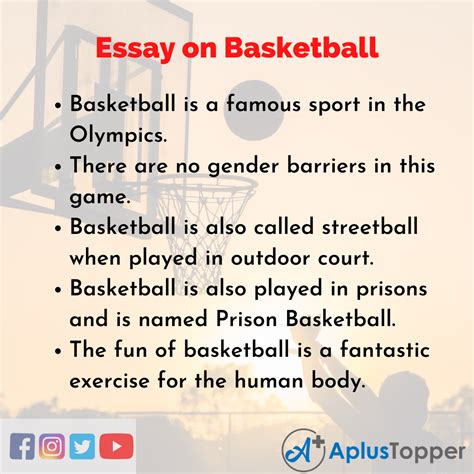 Basketball Narrative Essay Basketball Narrative 2022 10 14