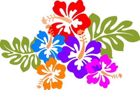 Hawaiian luau tiki flowers clipart clipart kid 3  Clipartix