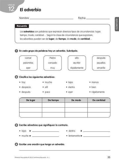 Refuerzo Y Ampliacion Lengua 4º In 2021 Spanish Teaching Resources