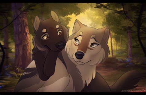 Sisterly Love Anime Wolf Canine Art Wolf Art