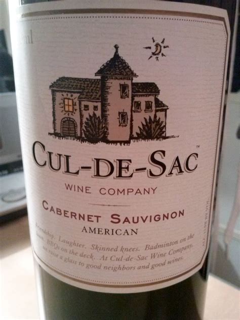 Culdesac, idaho, a small city in the united states. NV Cul-de-Sac Cabernet Sauvignon - @sommeligay