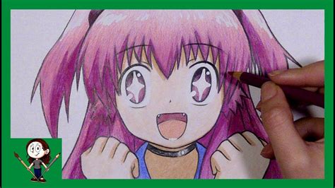 Drawing Anime Girl With Colored Pencils Youtube