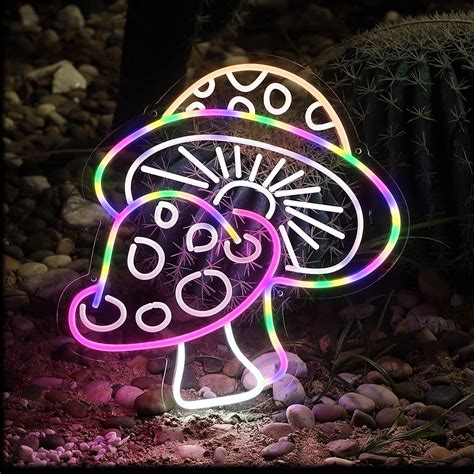 Butterfly Led Neon Sign With 3d Art Mushroom Led Neon Sign