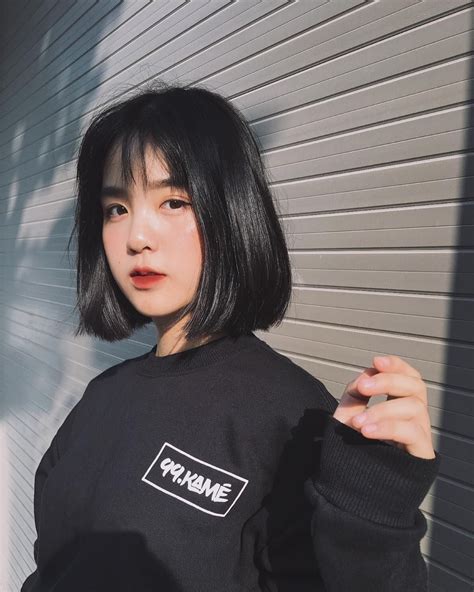 korean girl ulzzang icons in 2020 ulzzang short hair korean short hair asian short hair