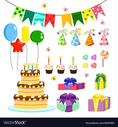 Birthday Party Colorful Royalty Free Vector Image