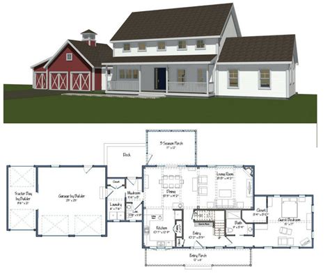 New Yankee Barn Homes Floor Plans