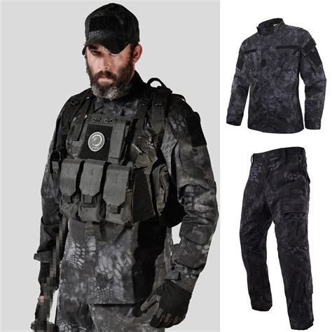 2021 Tactical Us Ru Army Camouflage Combat Uniform Men Bdu
