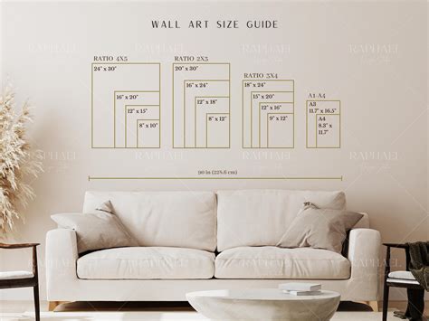 Wall Art Size Guide Frame Size Guide Print Size Guide Etsy De