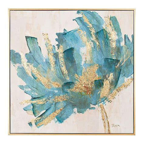 Choose your favorite turquoise abstract designs and purchase them as wall art, home decor, phone cases, tote bags. Turquoise and Gold Foil Flower Framed Art Print | Framed ...