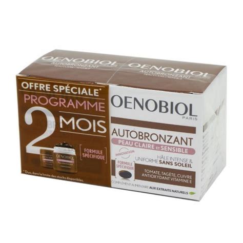 Oenobiol Autobronzant Peau Claire Et Sensible Lot 2x30 Capsules
