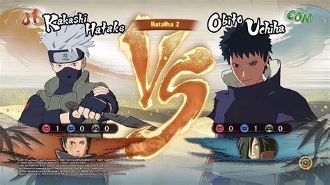 Kakashi Vs Obito Naruto Shippuden Ultimate Ninja Storm