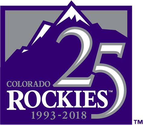 Colorado Rockies Logo Anniversary Logo National League Nl Chris