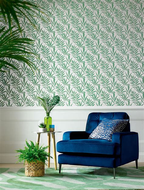 A Flocked Wallpaper Is A Great Way To Bring Texture To An Interior