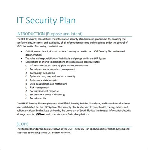 As cyber threats are increasing at a rapid pace, it is essential to. FREE 15+ Sample Security Plan Templates in PDF | MS Word ...