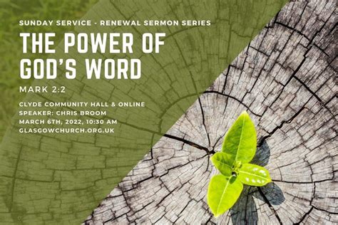 The Power Of Gods Word Sermons Glasgow Church Of Christ