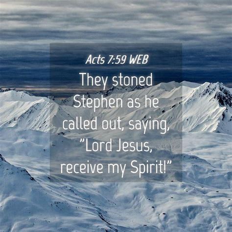 Acts 759 Web They Stoned Stephen As He Called Out Saying