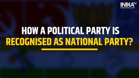 How A Political Party Is Recognised As A National Party In India