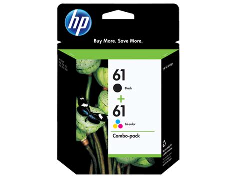 Hp proprietary inks prevent corrosion and clogging of the printhead, ensuring the. HP 61 2-pack Black/Tri-color Original Ink Cartridges