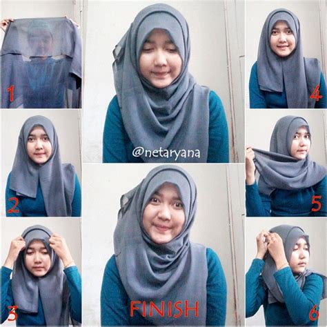 30 Model Hijab Segi Empat Simple Modern Terbaru 2017 Tampil Cantik