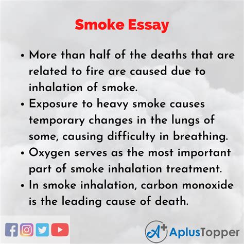 Smoke Essay Essay On Smoke For Students And Children In English A