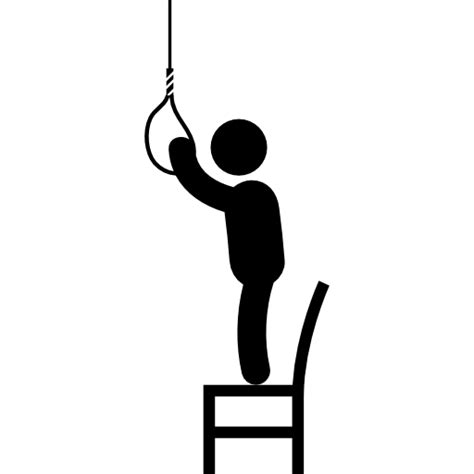 Convert your file from portable network graphics to scalable vector graphics file with this png to svg converter. Man on a chair before suicide with a hanging rope - Free ...