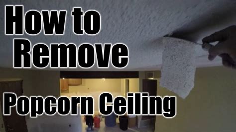 Diy How To Remove Popcorn Ceiling The Handyman Youtube