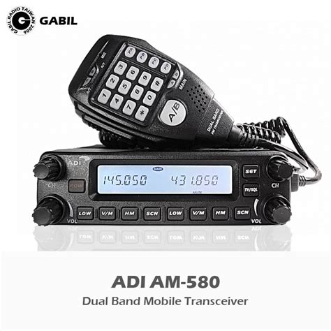 Adi Am 580 50w Vhf Uhf Dual Band Mobile Ham Radio Transceiver