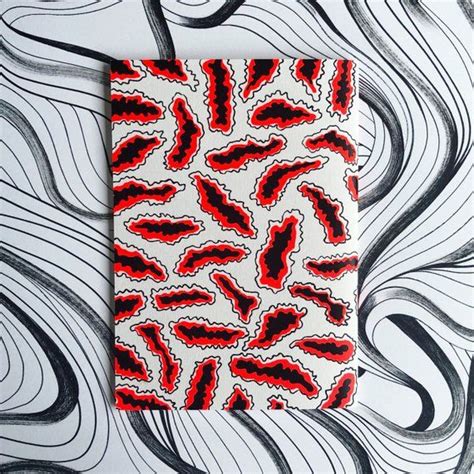 A5 Notebook ‘neon Pattern Available In Our Etsy Shop Limited Edition Of 30 Hand Pulled