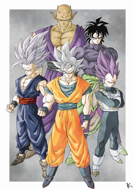 Son Goku Vegeta Son Gohan Piccolo Broly And More Dragon Ball And More Drawn By Kakeru