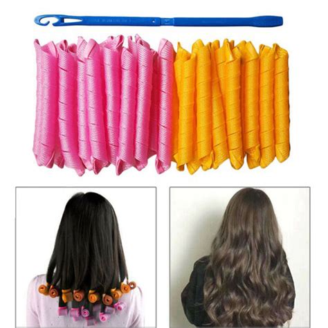 36pc Elastic Hair Curlers Clips Bendy Rollers Curlformers Magic Spiral