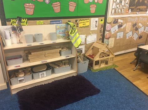 Construction Area In Nursery Including Loose Parts By Miss Grey And