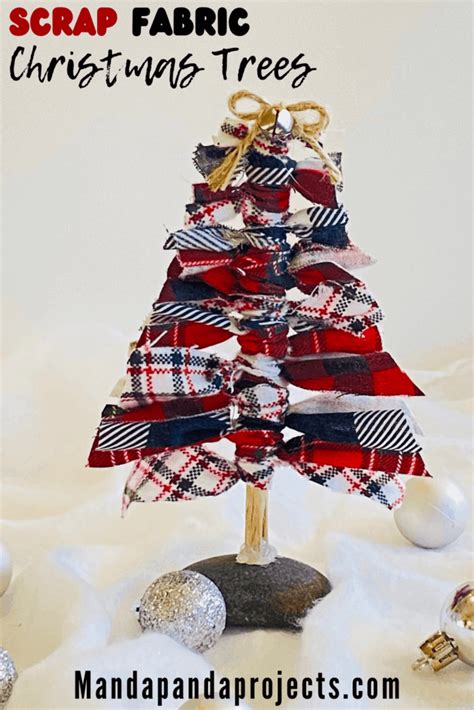 How To Make A Fabric Scrap Knot Tied Christmas Tree Using Leftover