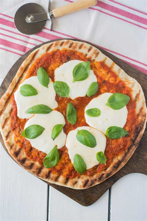 Grilled Margherita Pizza