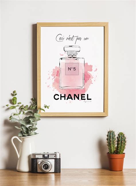 Affiche N5 à Imprimer Créatrice Chanel Poster Originale Etsy
