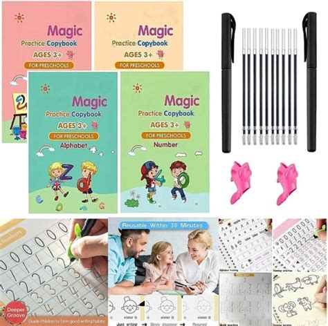 Hhp Magic Practice Copybook Number Tracing Book For Preschoolers With