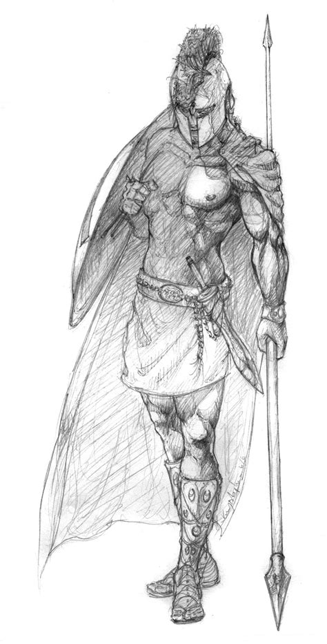 More Decent Spartan Sketch By Krysdecker On Deviantart Warrior