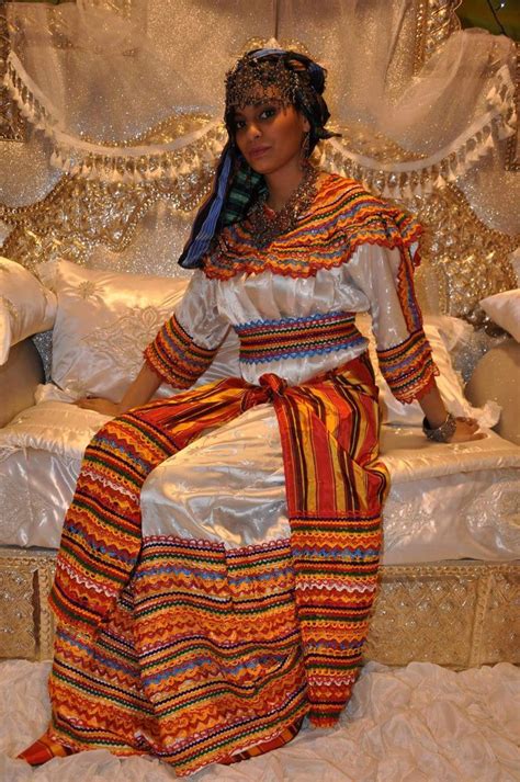 Algerian Woman Ceremonial Dress Fashion Algerian Clothing