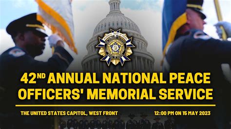 National Peace Officers Memorial Service Fraternal Order Of Police
