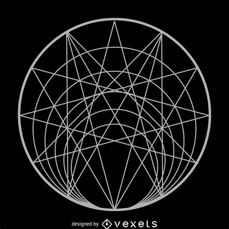 Complex Circle Sacred Geometry Vector Download