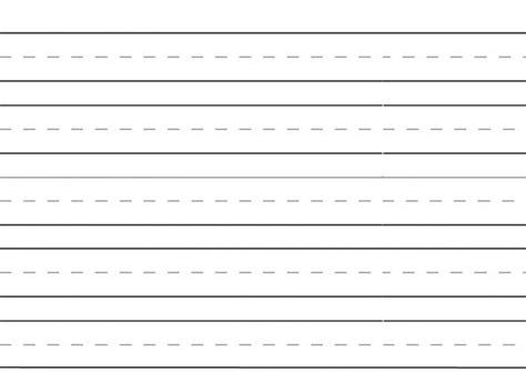 Free Printable Writing Practice Paper: ONE INCH lines. | Kindergarten