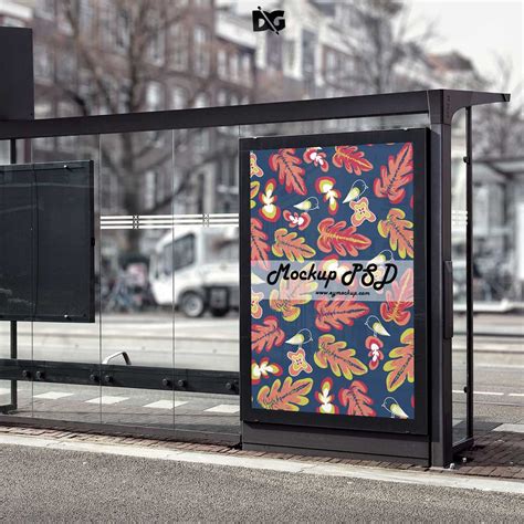 You can easily apply your designs via smart object layer. 150+ Best Bus Stop Billboard Mockup Templates | Free & Premium