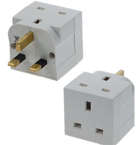 2 X 2 Way Adaptor Double Plug Uk 3 Pin 13a Amp Socket Appliance Mains Multi New 5038673312446 Ebay