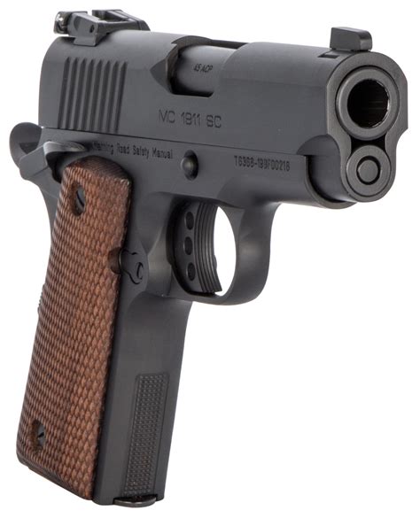 Eaa Girsan Mc1911 Officer 1911 Pistol 45 Acp 340 Barrel 6 Round Black