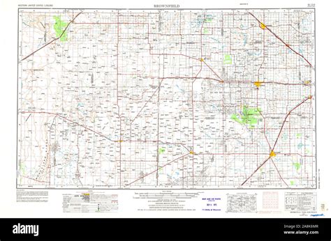 Map Of Brownfield Texas Hi Res Stock Photography And Images Alamy