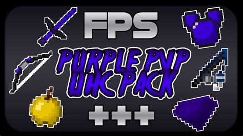 Minecraft Pvp Texture Pack Purple Uhc Default Edit 1718 Youtube